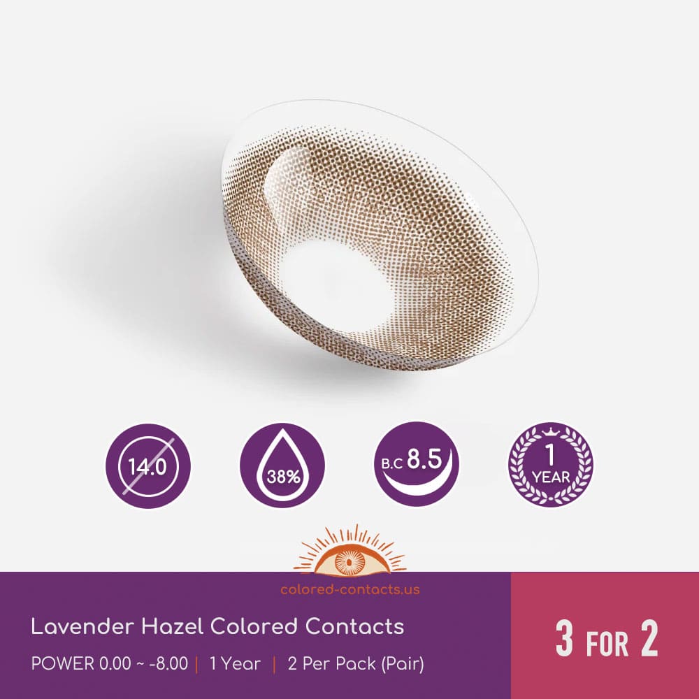 Lavender Hazel Colored Contacts - thumbnail 5