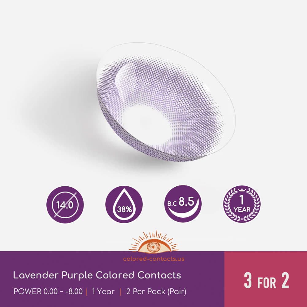 Lavender Purple Colored Contacts - thumbnail 5