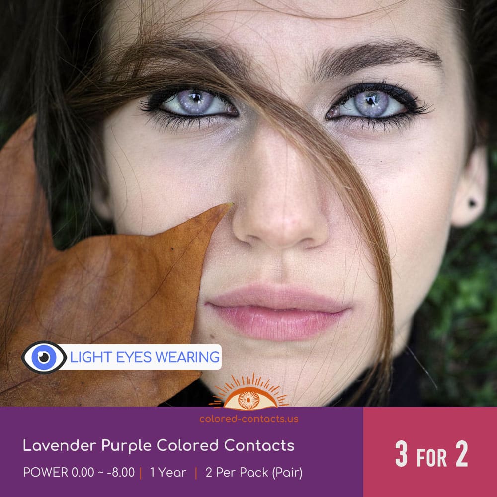 Lavender Purple Colored Contacts - thumbnail 3