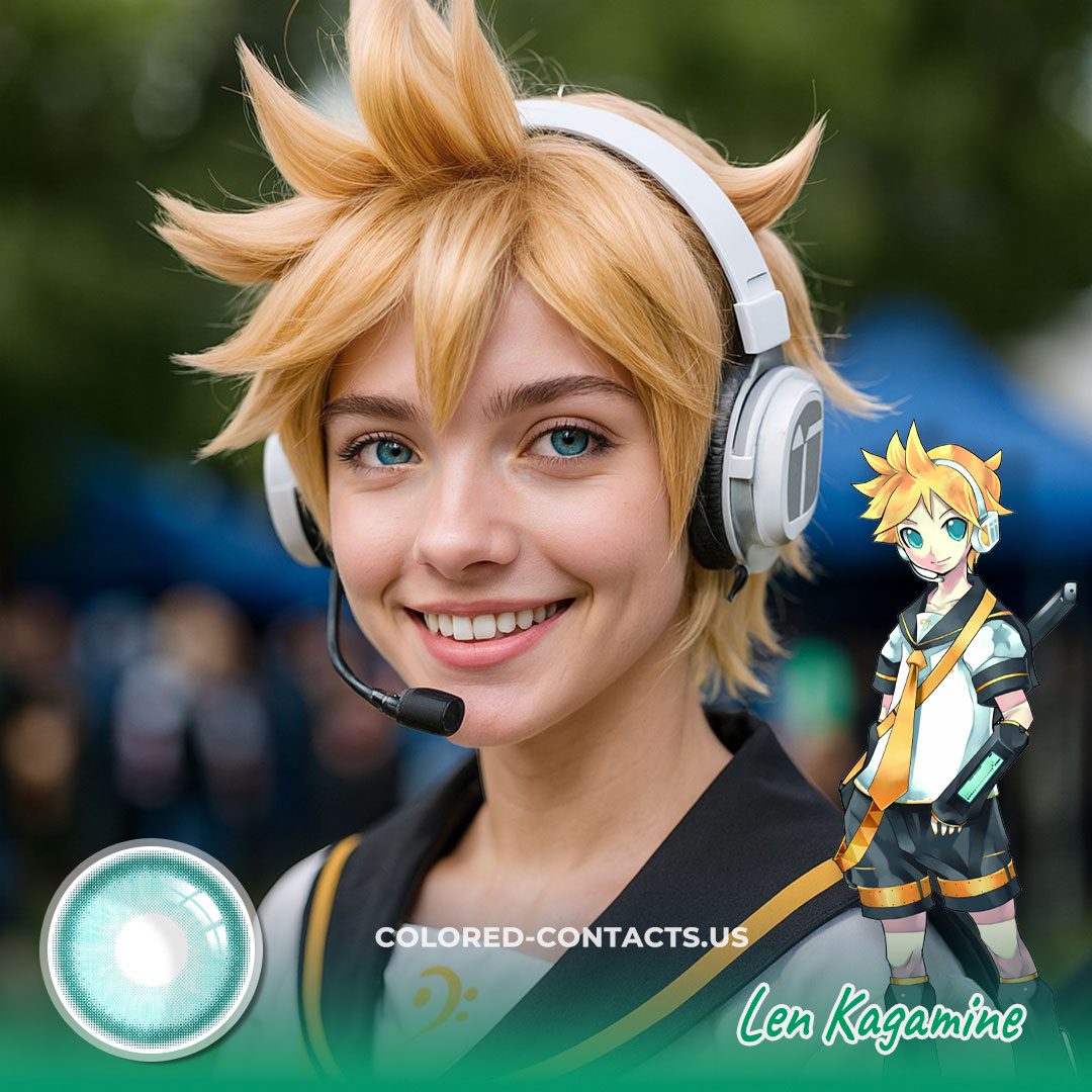 Len Kagamine Cosplay Contact Lenses - image 1