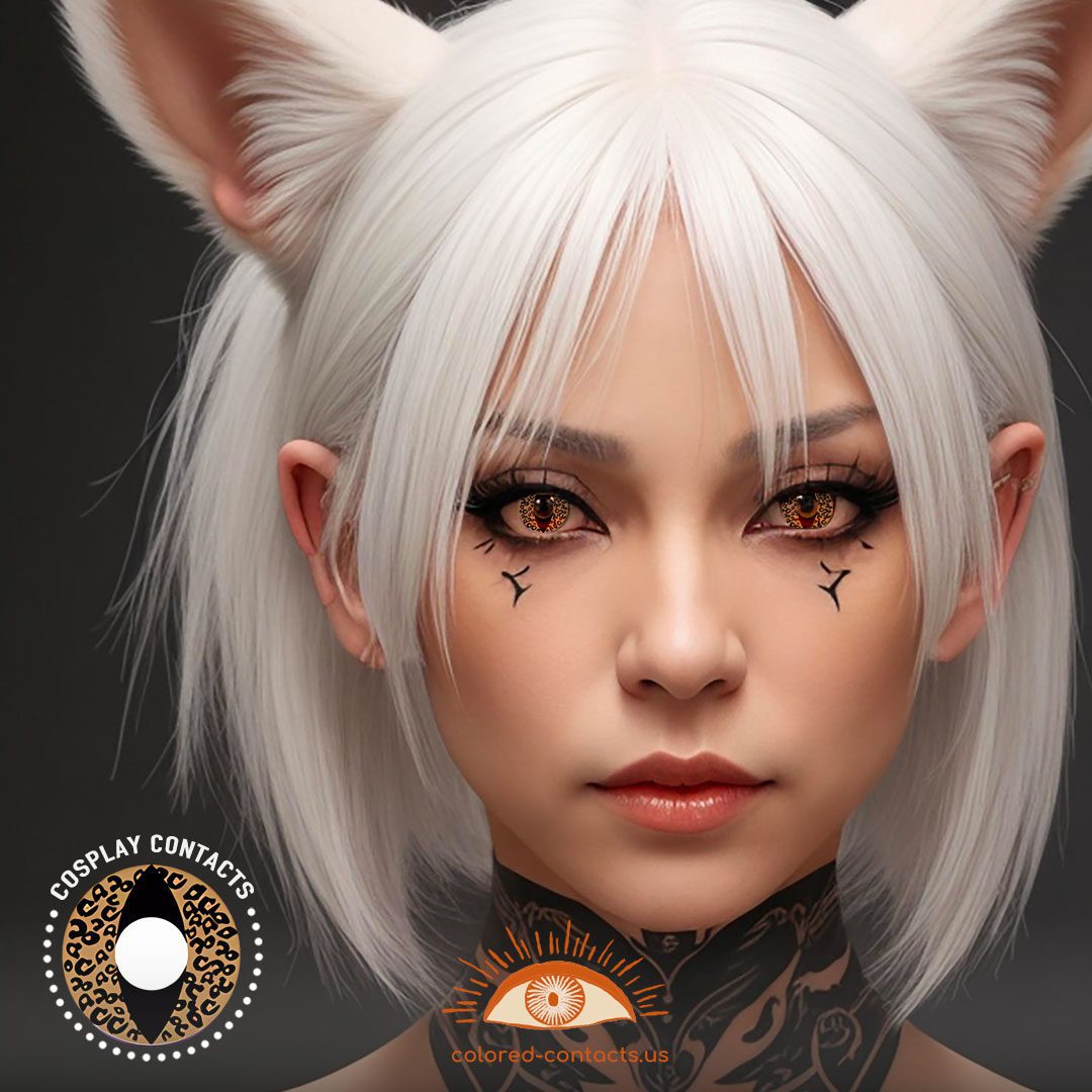 Leopad Cat Eye Contacts - image 1