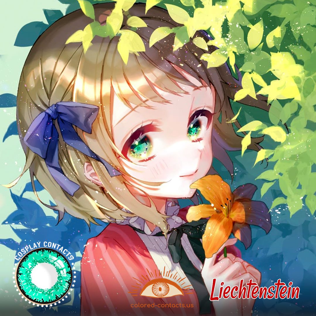 Hetalia: Axis Powers - Liechtenstein Cosplay Contact Lenses - image 1