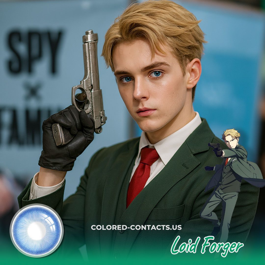 Loid Forger Cosplay Contact Lenses – Blue - image 1