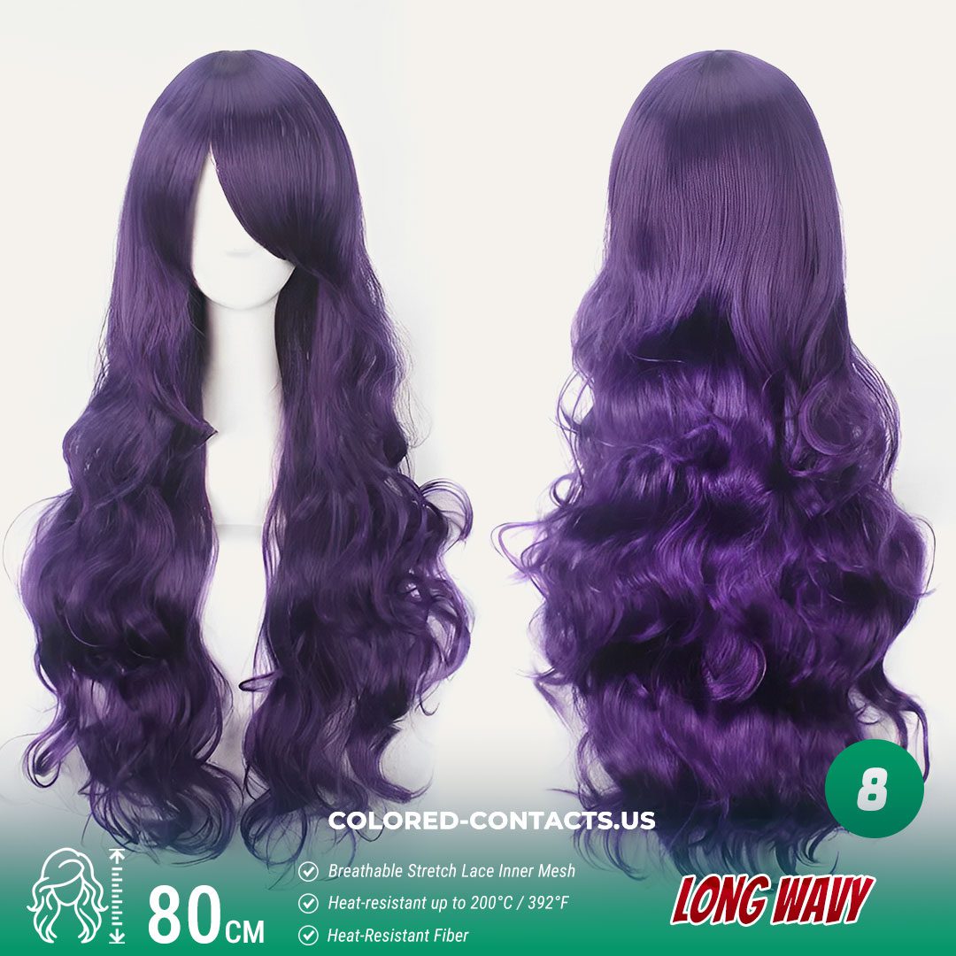 Long Wavy Cosplay Wig Collection - Luxury 80cm Length - thumbnail 2