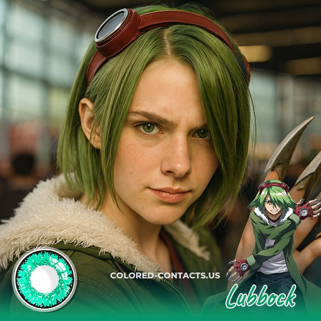 Lubbock Cosplay Green Contact Lenses - image 1
