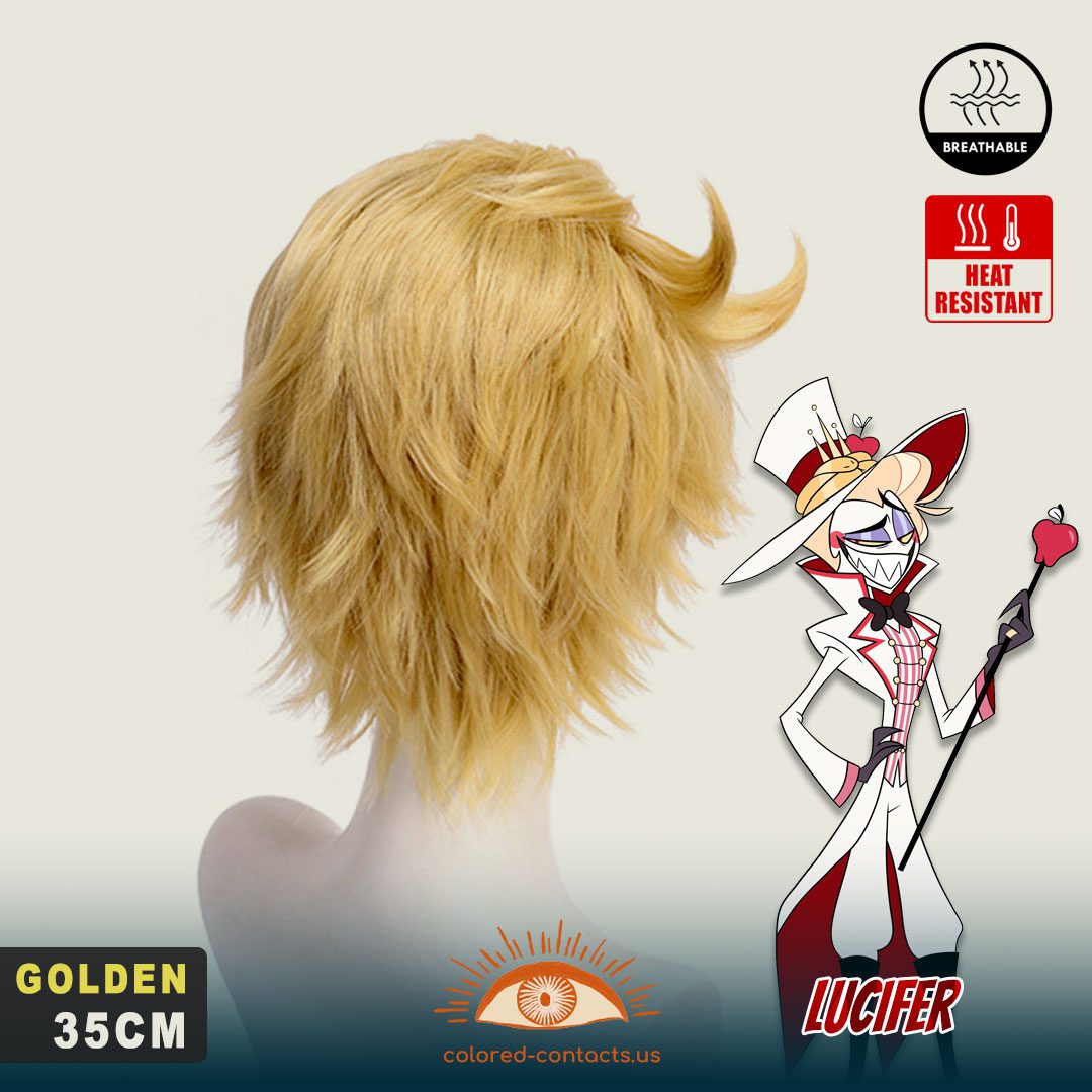 Hazbin Hotel: Lucifer Cosplay Wig - thumbnail 2