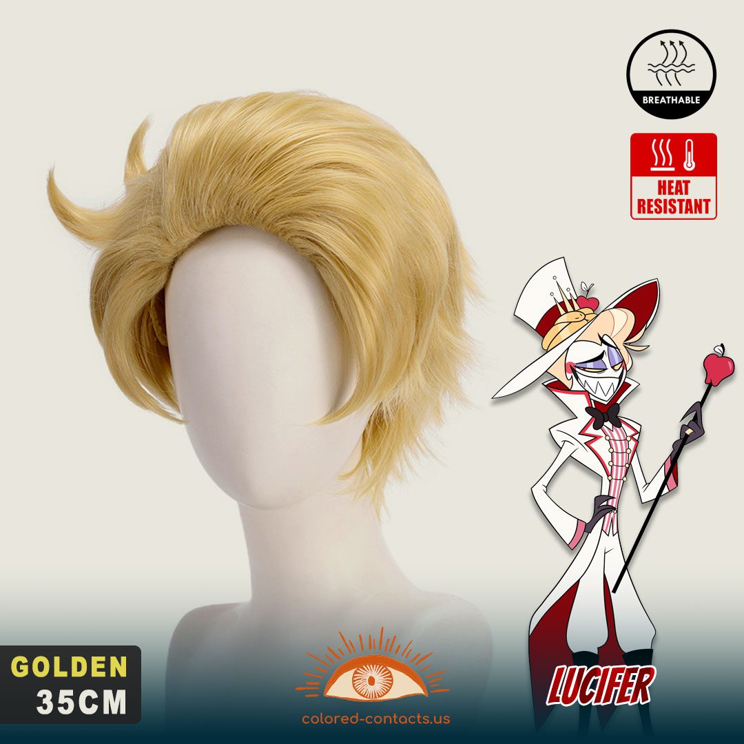 Hazbin Hotel: Lucifer Cosplay Wig - thumbnail 3