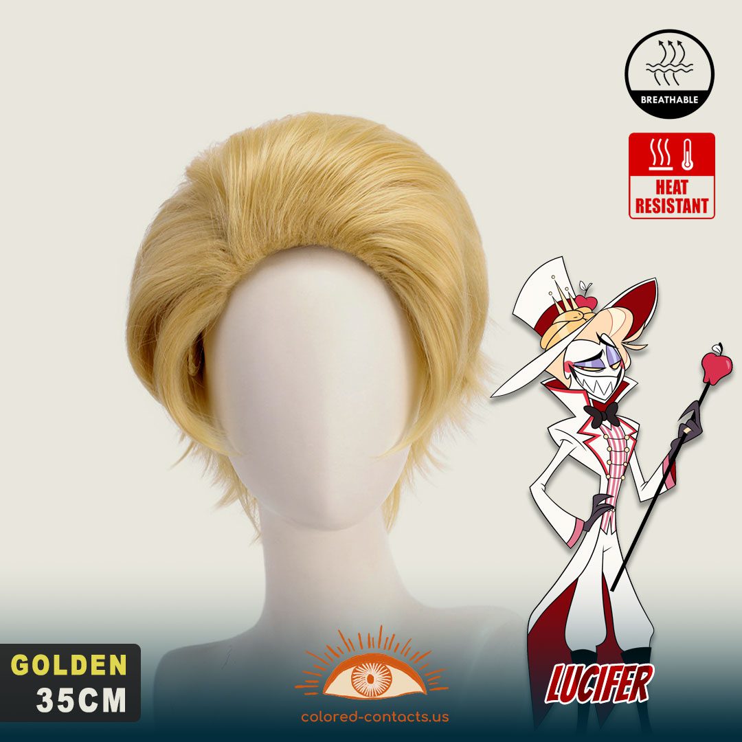 Hazbin Hotel: Lucifer Cosplay Wig - image 1