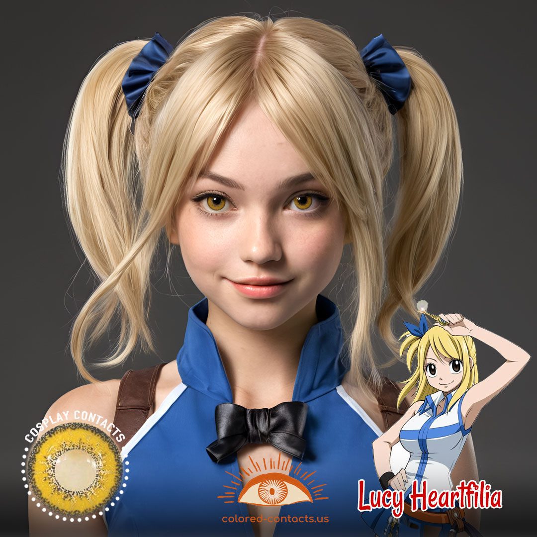 Fairy Tail : Lucy Heartfilia Cosplay Brown Contact Lenses - image 1