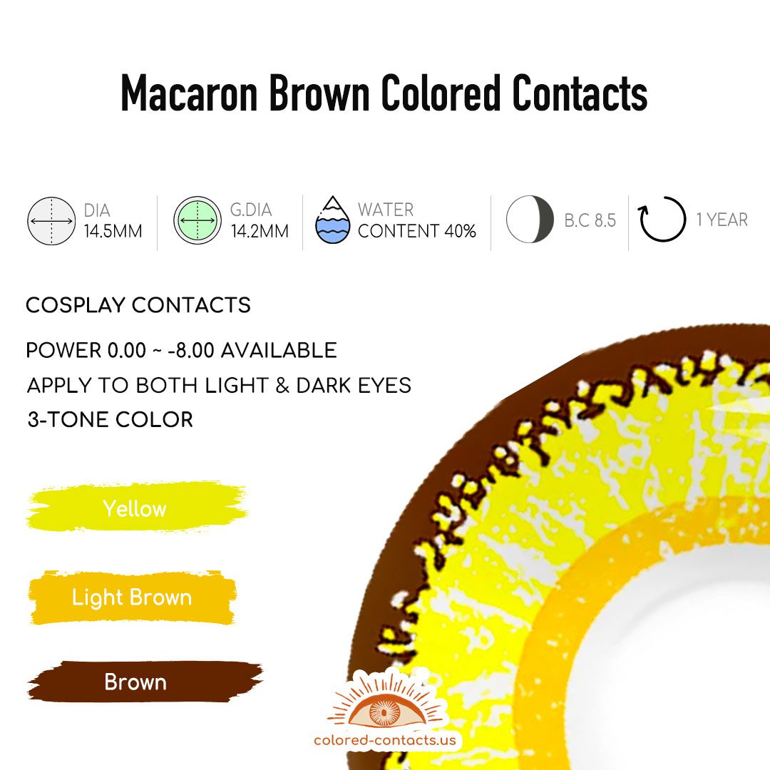 Kneesocks Daemon Cosplay Contact Lenses - Yellow Contacts - thumbnail 4