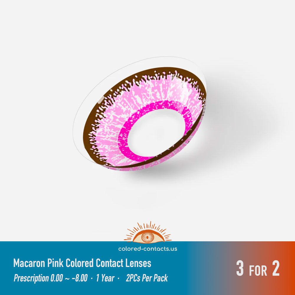 Macaron Pink Colored Contact Lenses - thumbnail 6