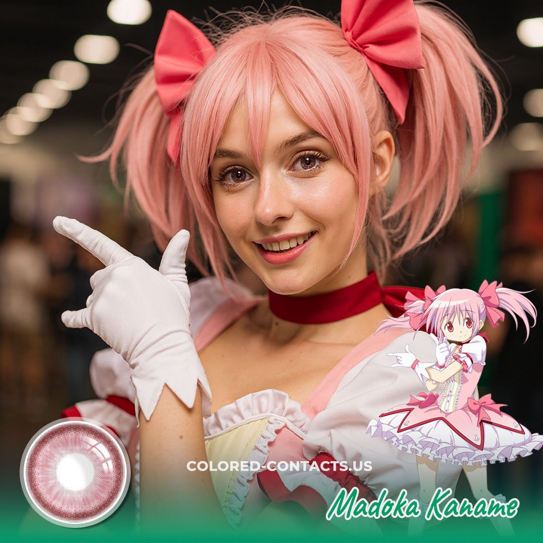 Madoka Kaname Cosplay Contact Lenses - image 1
