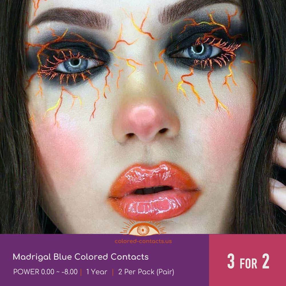 Madrigal Blue Colored Contacts - thumbnail 2