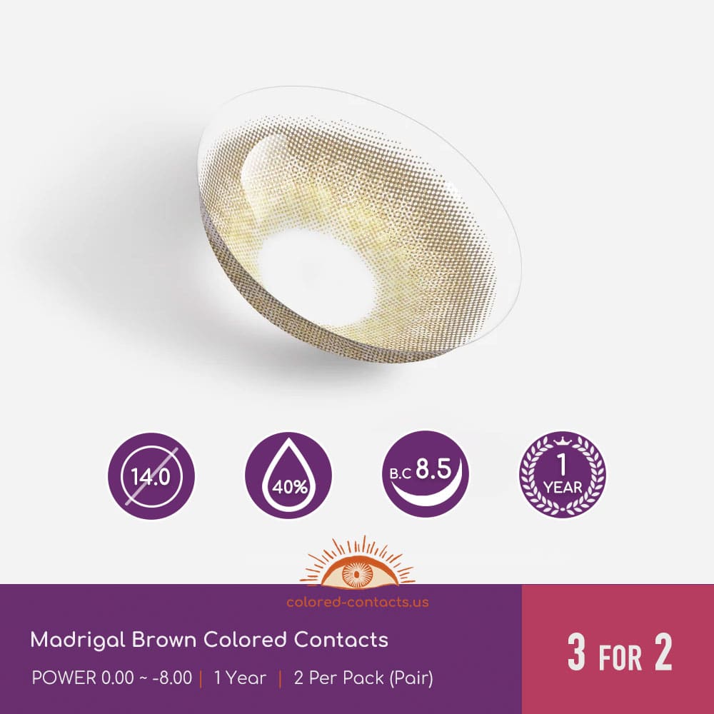 Madrigal Brown Colored Contacts - thumbnail 3