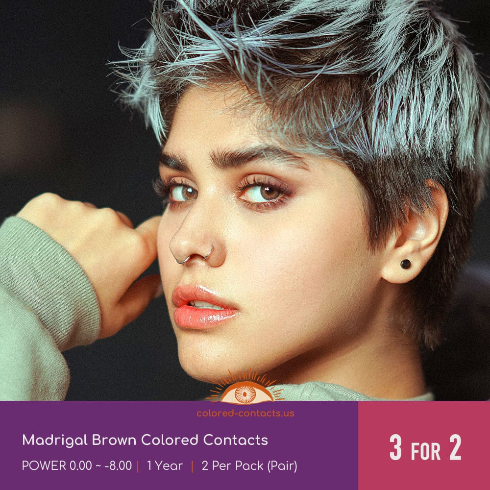 Madrigal Brown Colored Contacts - thumbnail 2