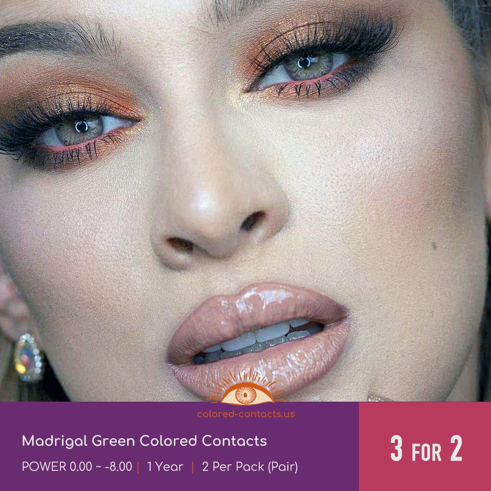 Madrigal Green Colored Contacts - thumbnail 2