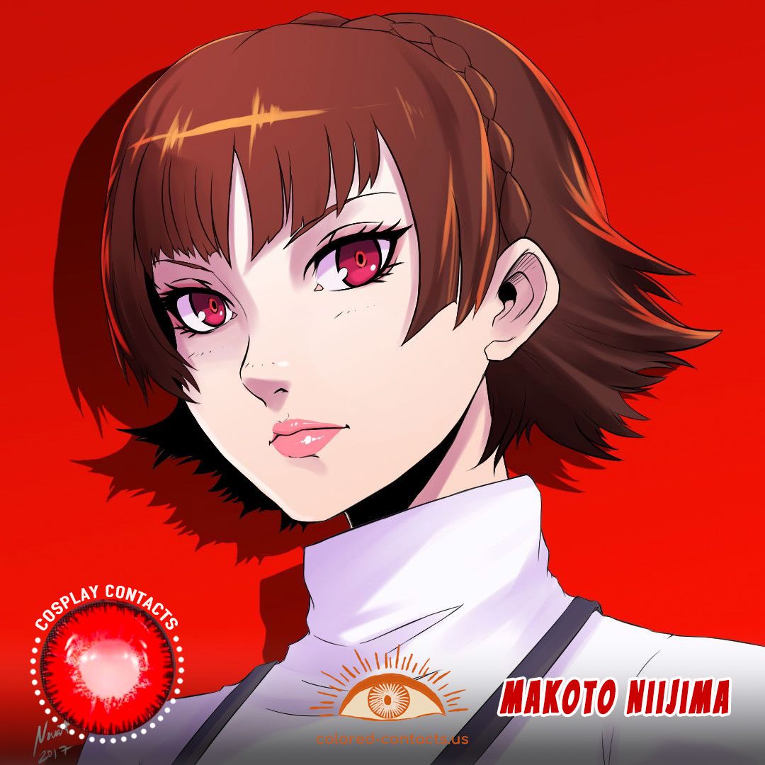 Persona 5 : Makoto Niijima Cosplay Contact Lenses - image 1