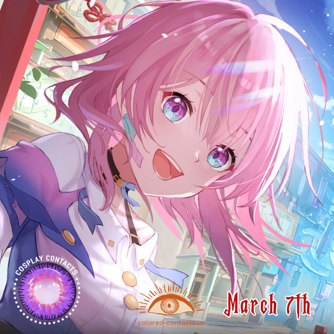 HONKAI : March 7th Cosplay Contact Lenses - image 1