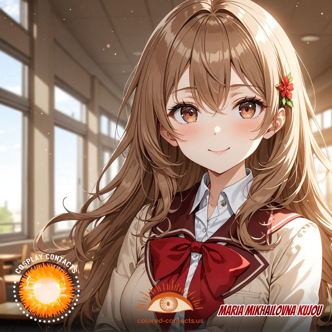 Maria Mikhailovna Kujou Cosplay Brown Contact Lenses - image 1