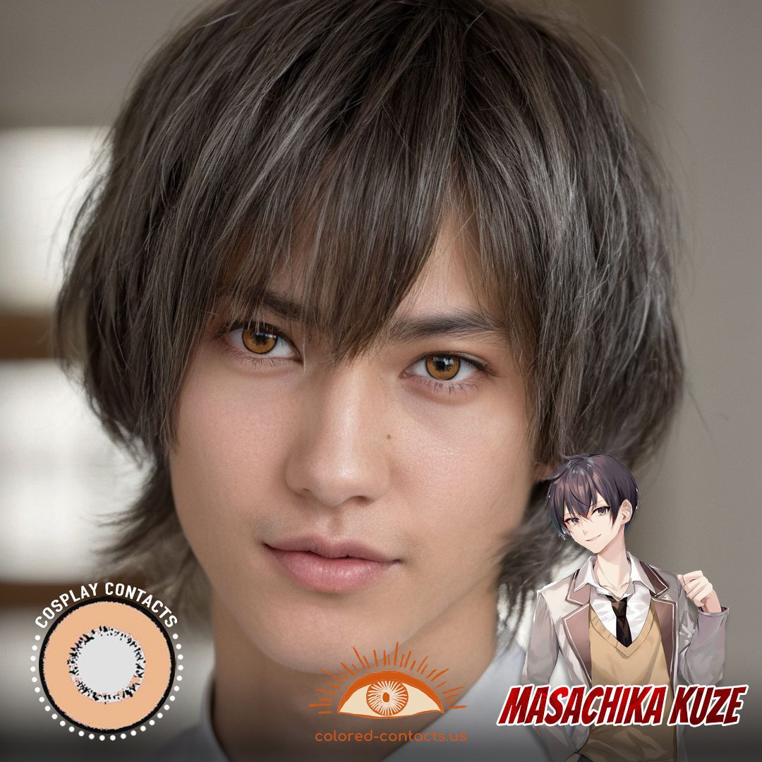 Masachika Kuze Cosplay Brown Contact Lenses - image 1