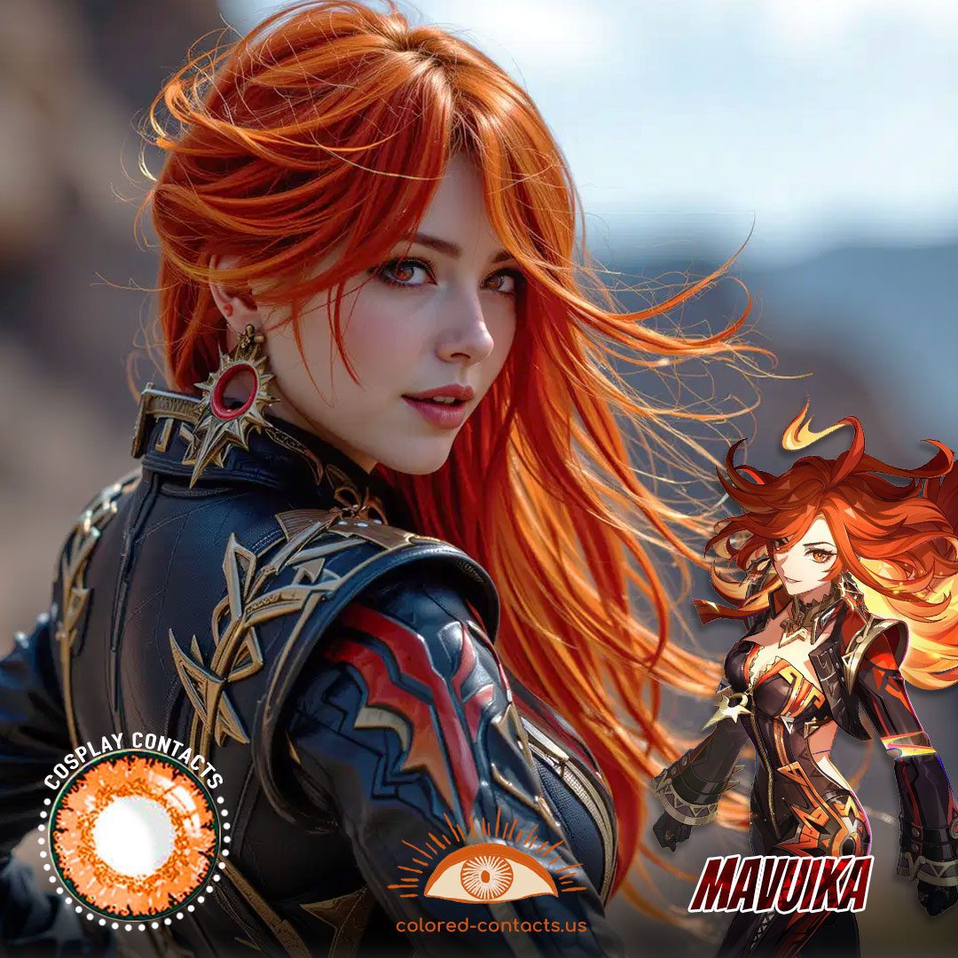 Mavuika Cosplay Orange Contact Lenses - image 1
