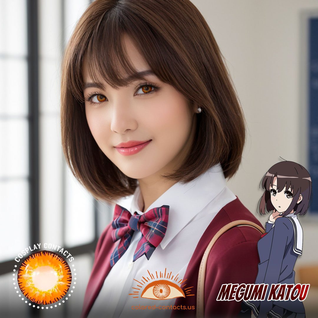 Saekano: Megumi Katou Cosplay Brown Contact Lenses - image 1