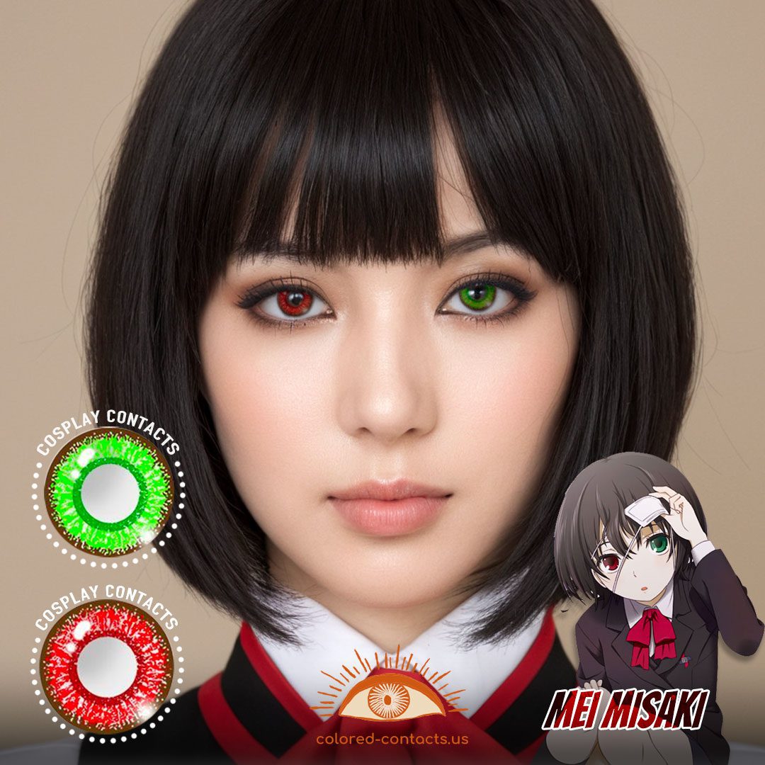 Mei Misaki Cosplay Heterochromia Contact Lenses - image 1