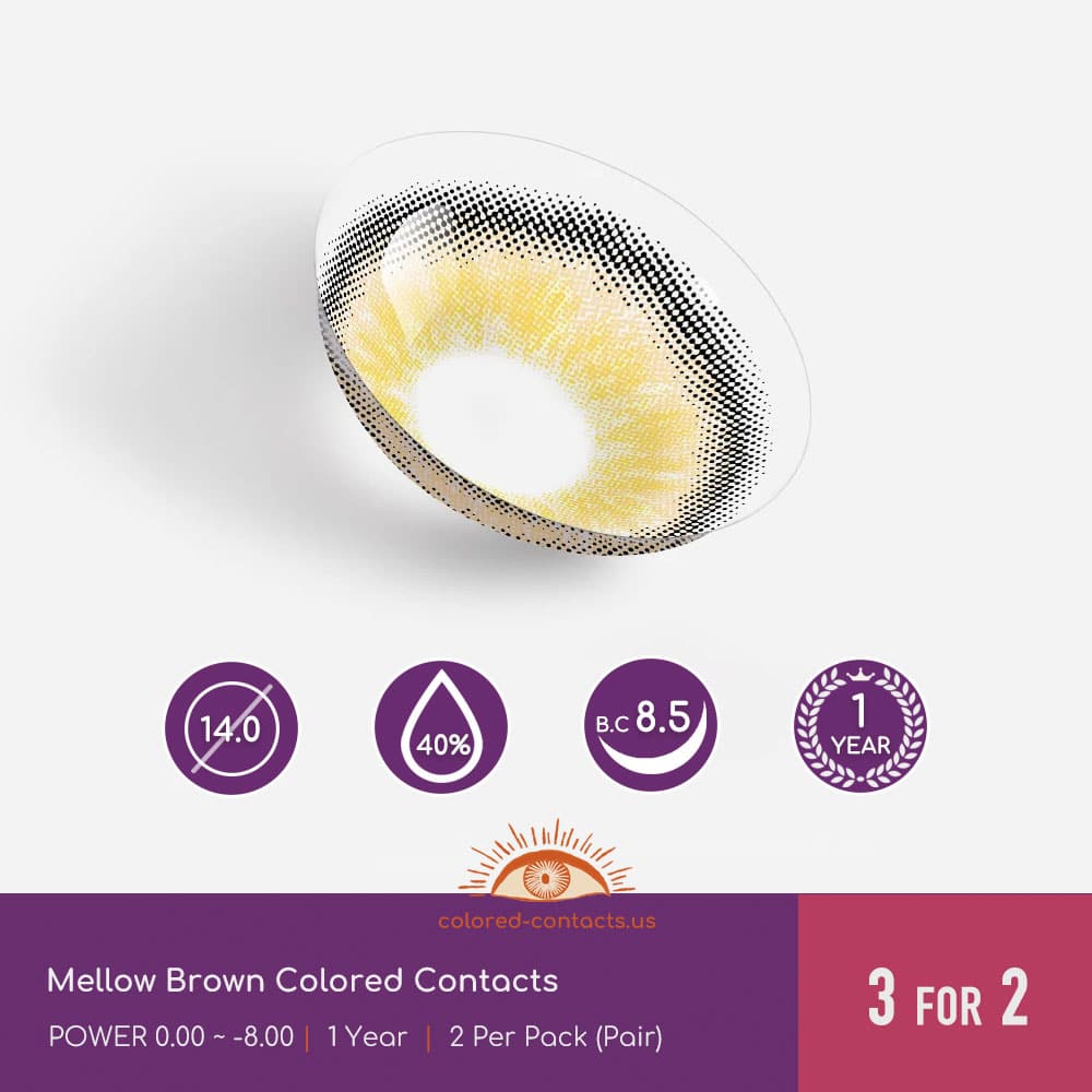 Mellow Brown Colored Contacts - thumbnail 3