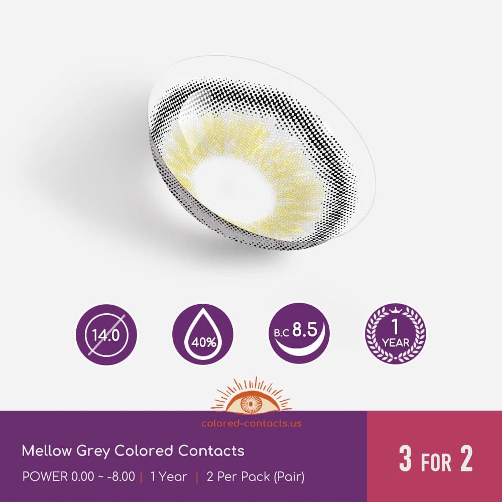 Mellow Grey Colored Contacts - thumbnail 3