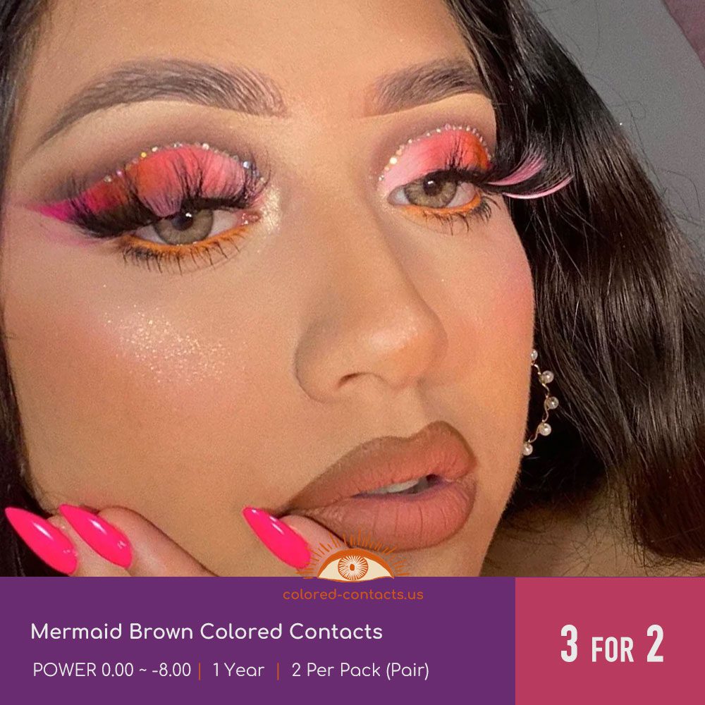 Mermaid Brown Colored Contacts - thumbnail 2