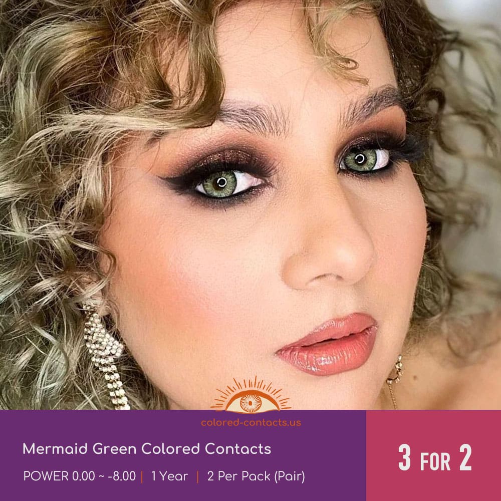 Mermaid Green Colored Contacts - thumbnail 2