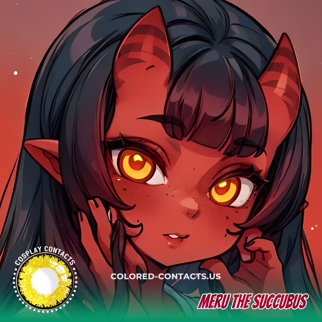 Meru the Succubus Cosplay Contact Lenses - image 1