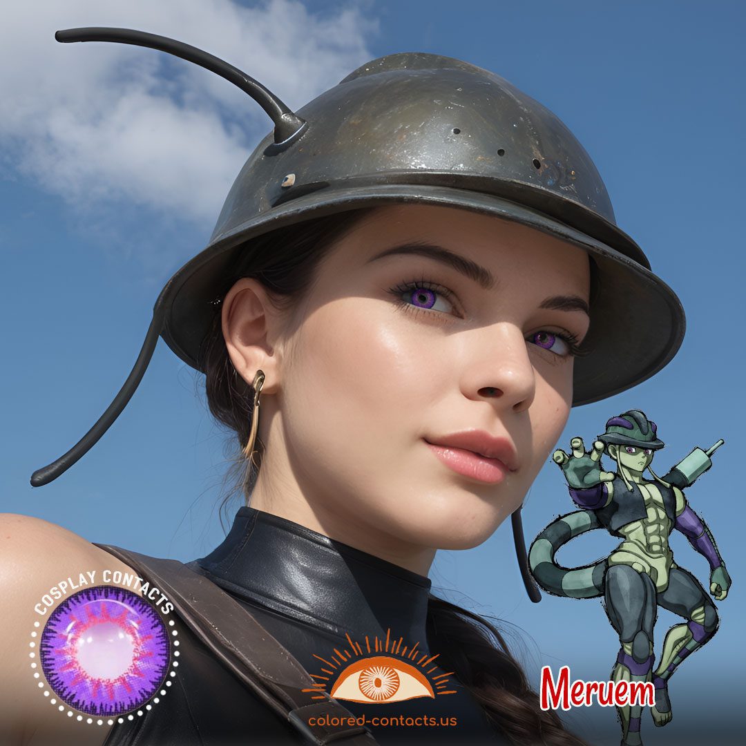 Hunter × Hunter : Meruem Cosplay Purple Contact Lenses - image 1