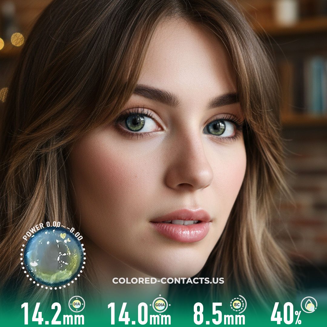 Mesmerizing Dual-Tone Blue-Green Contact Lens - image 1