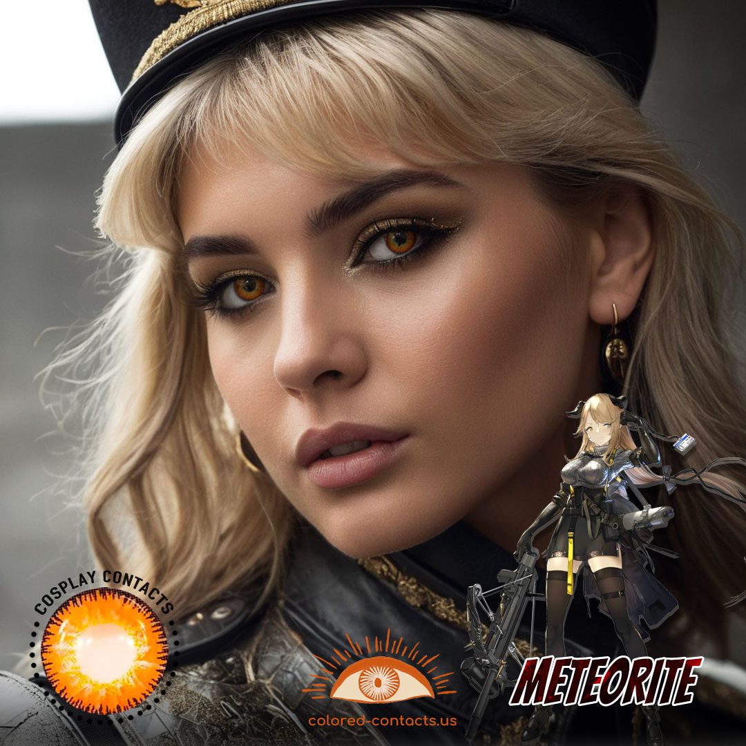 Arknights: Meteorite Cosplay Brown Contact Lenses - image 1