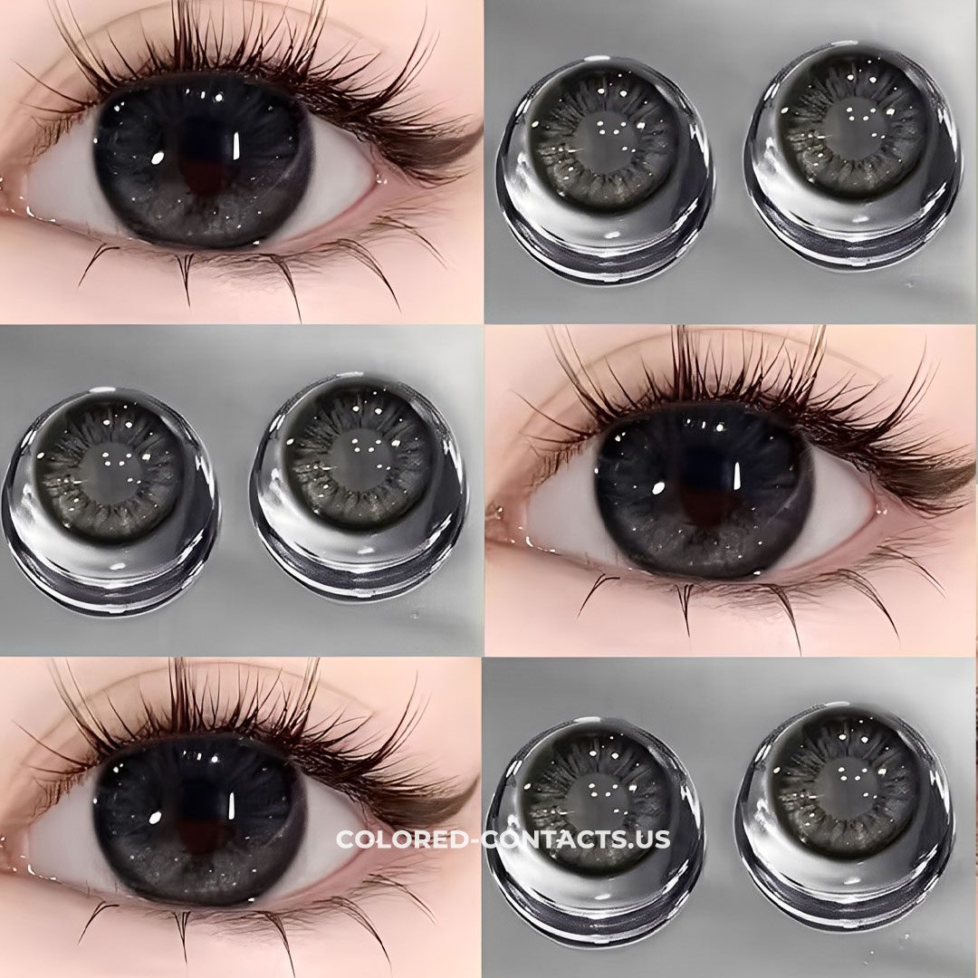 Midnight Frost Black Colored Contacts - Misty Mountain Edition - 10 Lenses - thumbnail 2