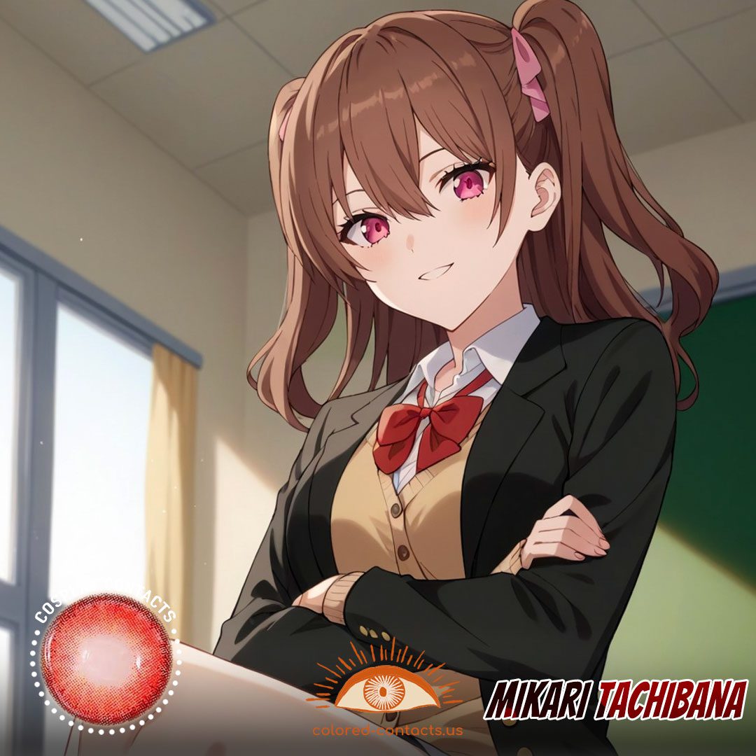 2.5 Dimensional: Mikari Tachibana Cosplay Red Contact Lenses - image 1