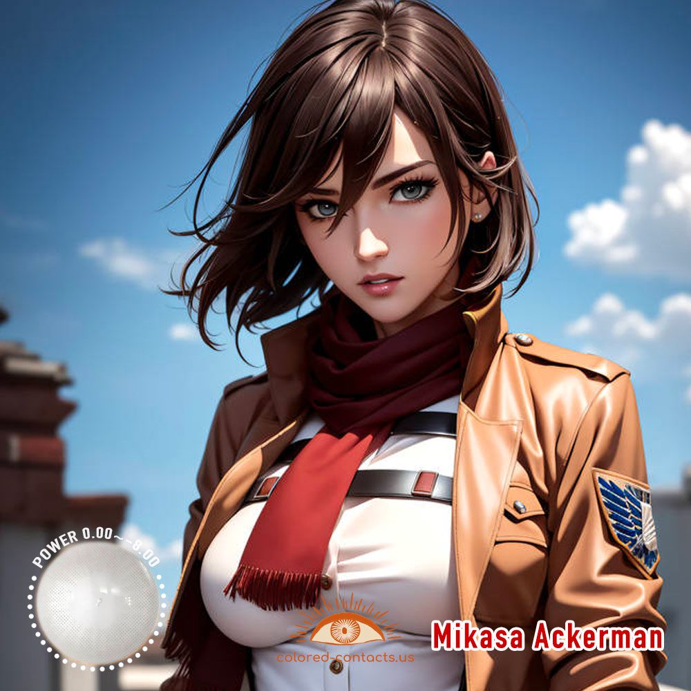 Mikasa Ackerman Cosplay Contact Lenses - image 1
