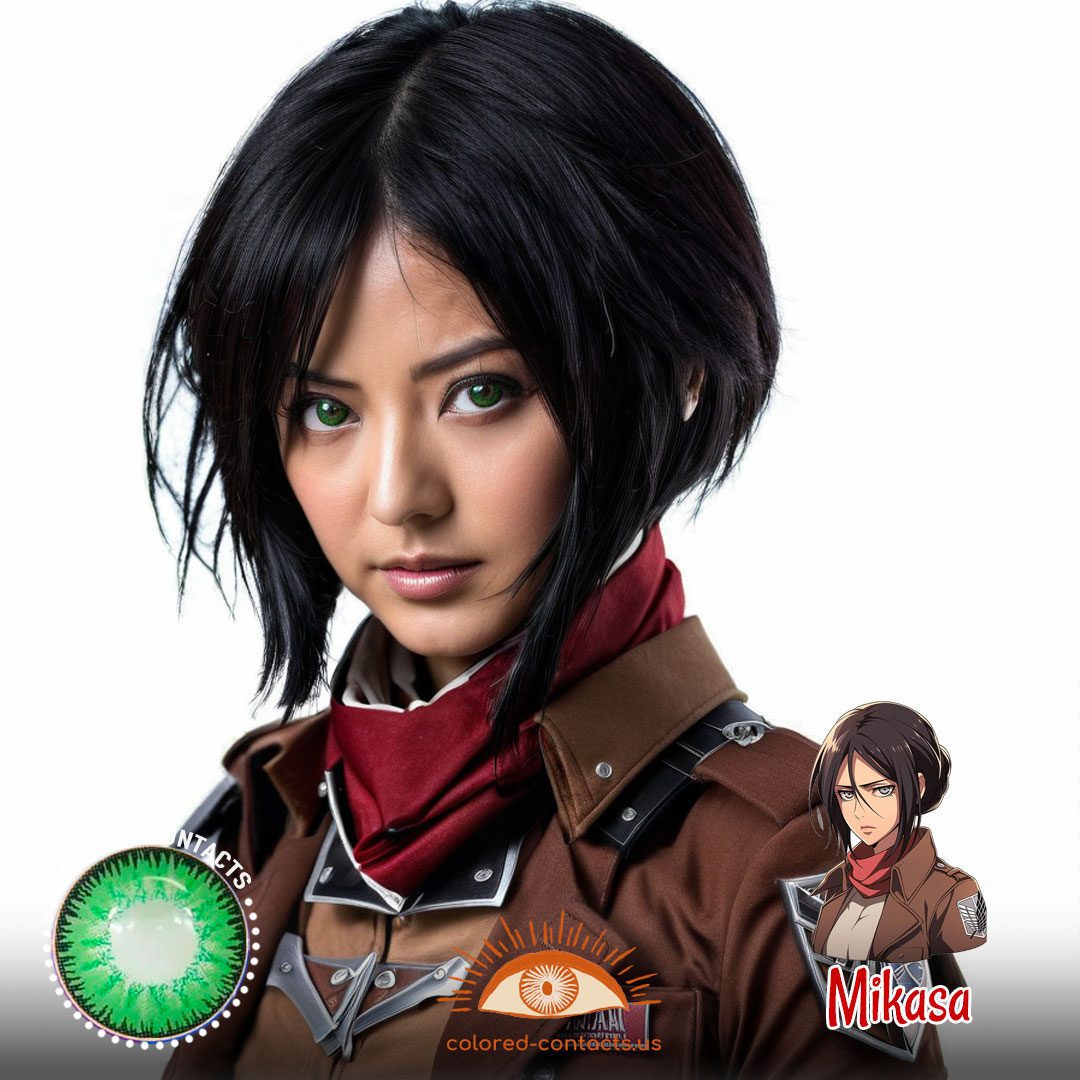 Attack on Titan: Mikasa Cosplay Contact Lenses - image 1