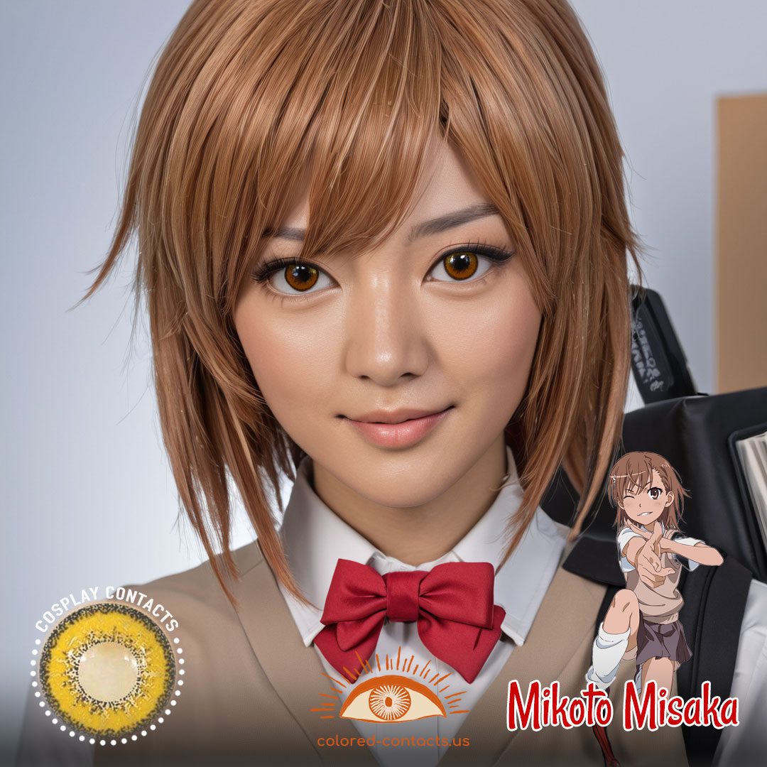 A Certain Scientific Railgun: Mikoto Misaka Cosplay Contact Lenses - image 1