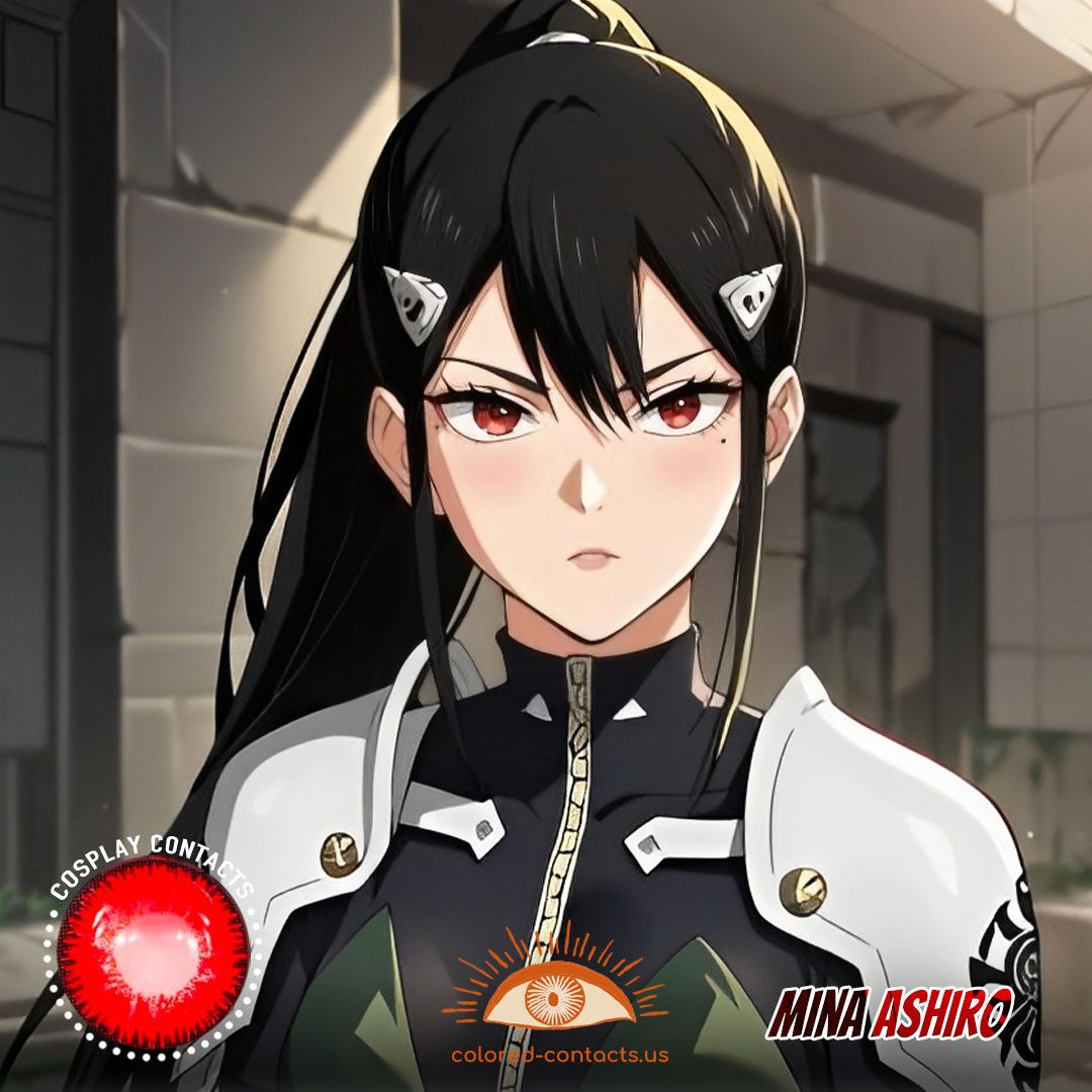 Mina Ashiro Cosplay Red Contact Lenses - image 1