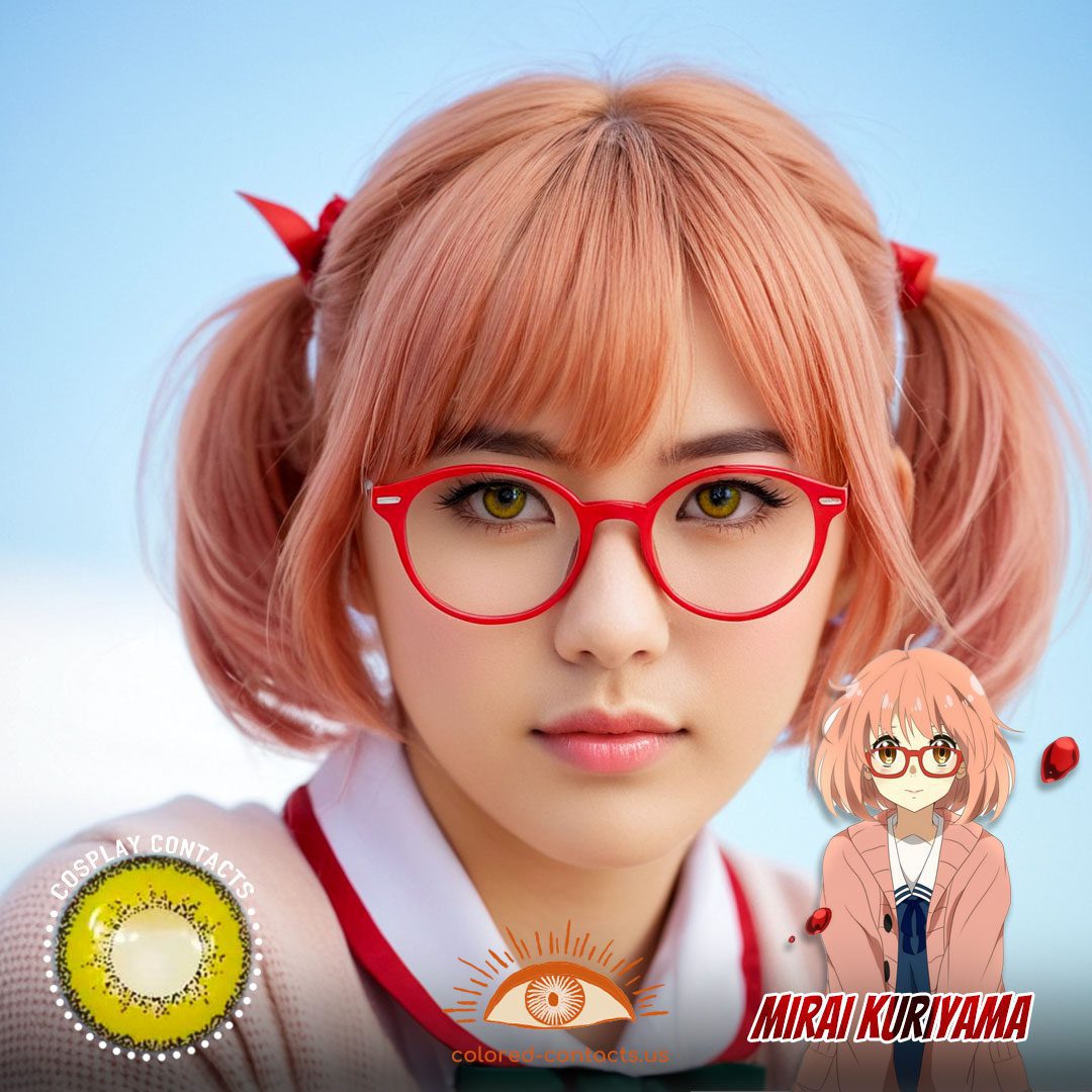 Kyoukai no Kanata: Mirai Kuriyama Cosplay Brown Contact Lenses - image 1