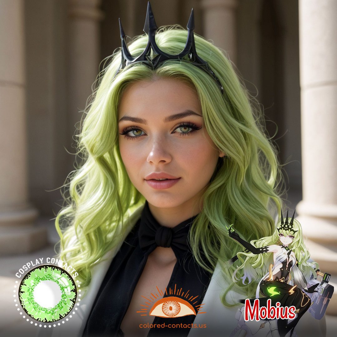 Honkai Impact 3rd: Mobius Cosplay Green Contact Lenses - image 1