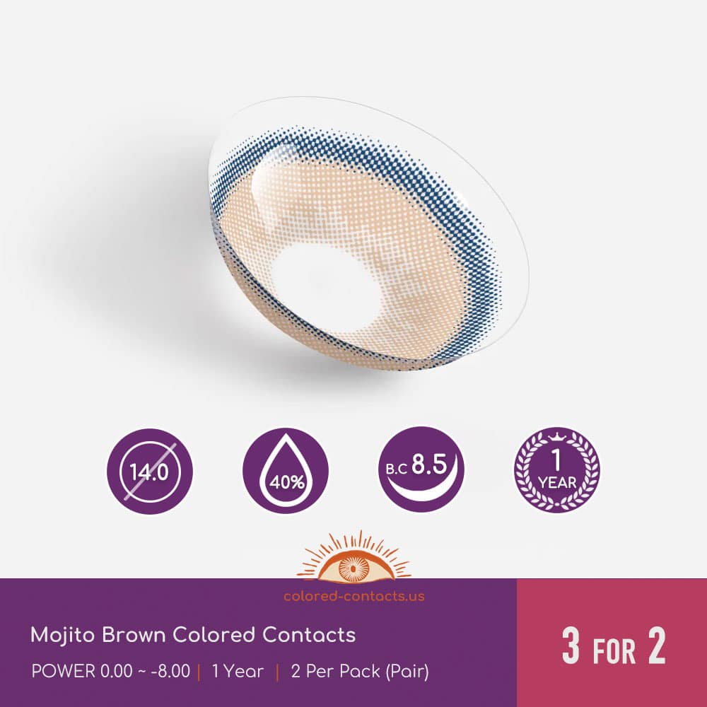 Mojito Brown Colored Contacts - thumbnail 3