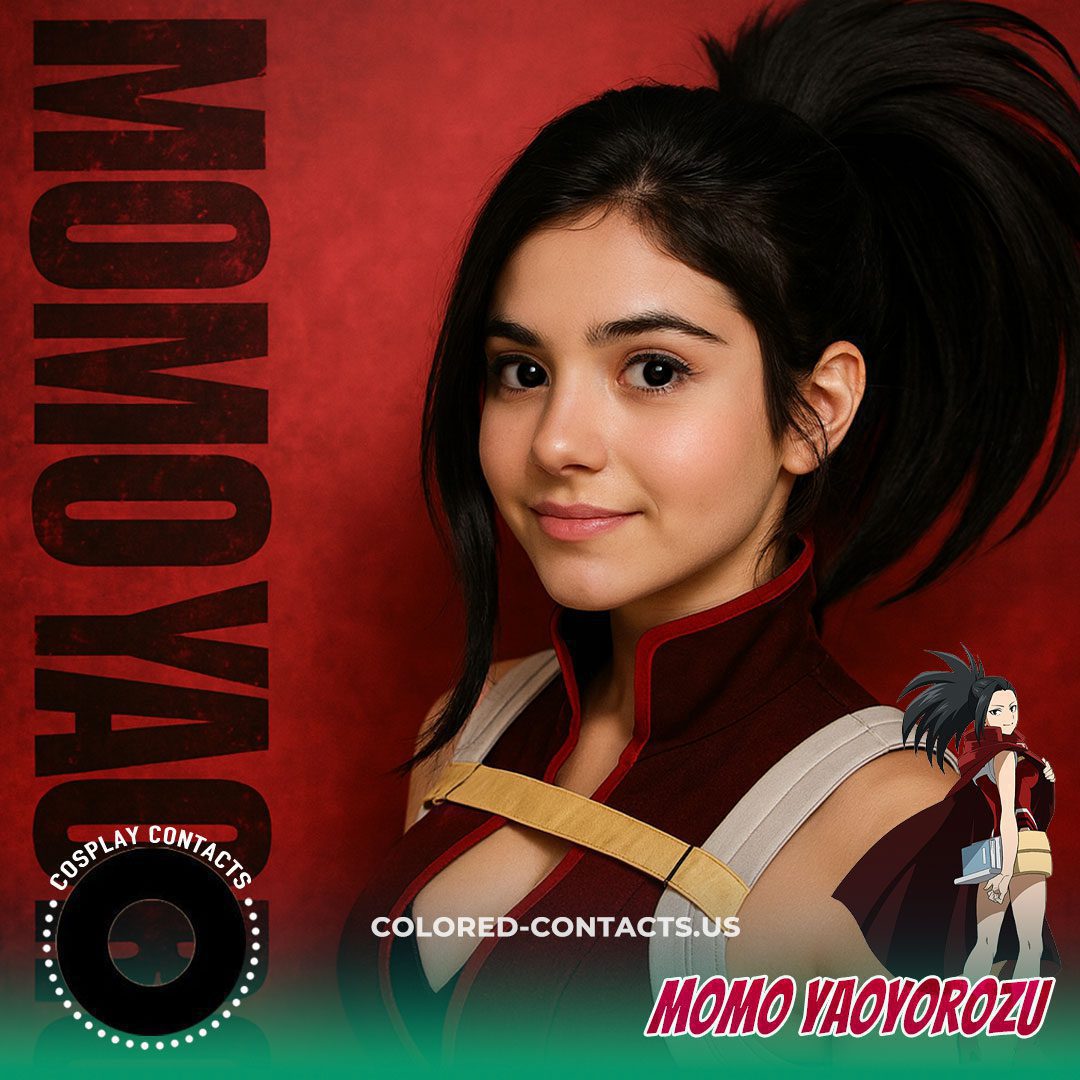 Momo Yaoyorozu Cosplay Contact Lenses - image 1