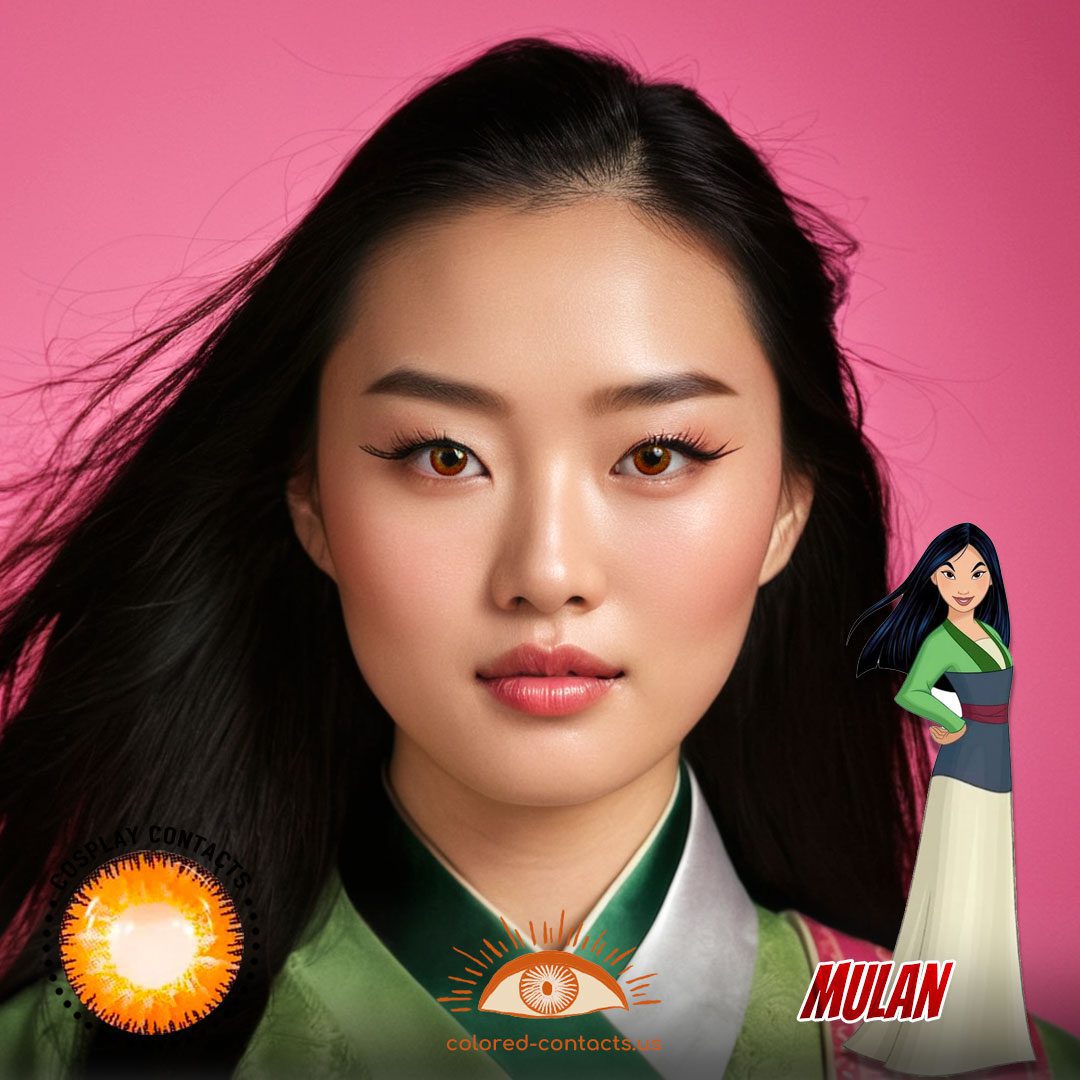 Mulan Cosplay Brown Contact Lenses - image 1