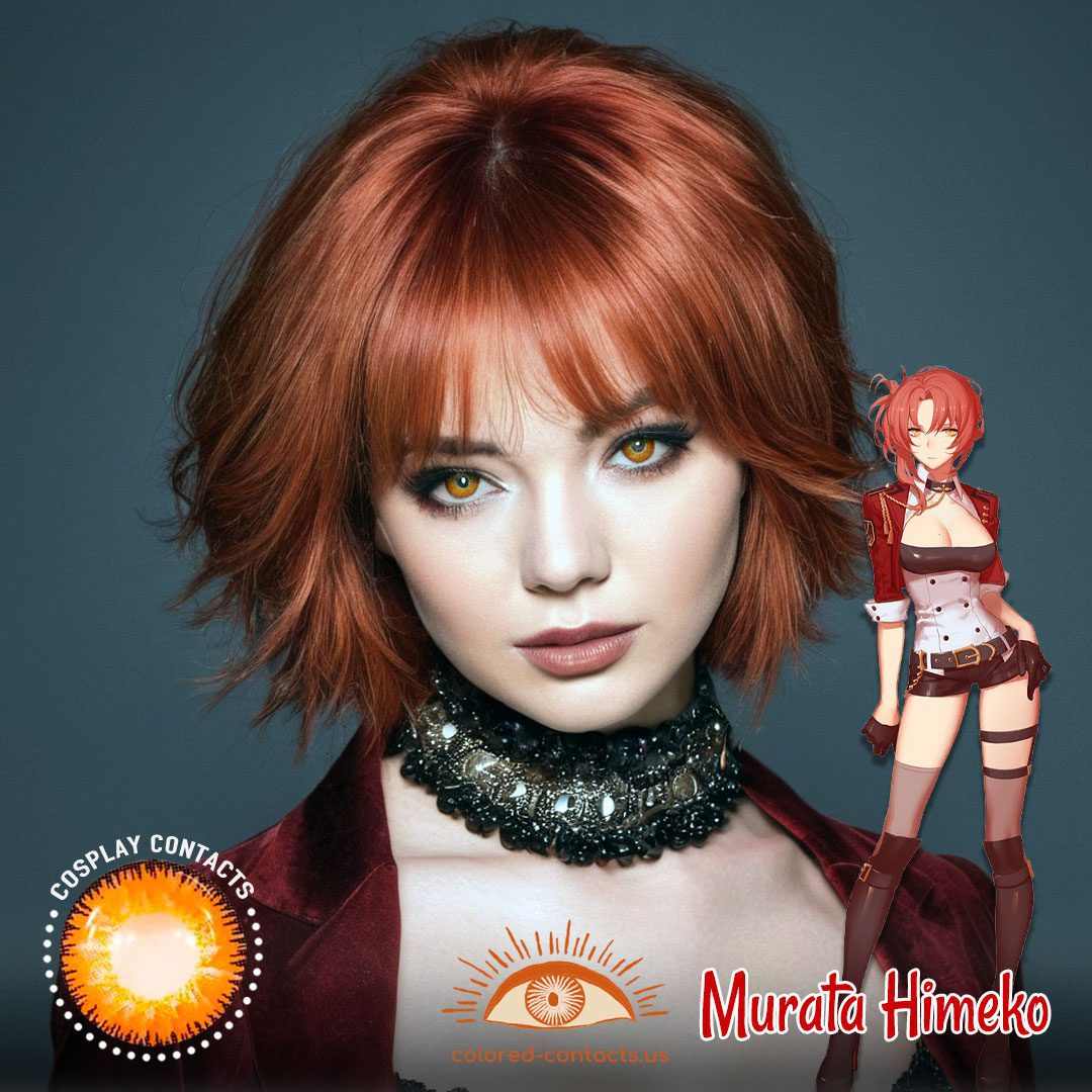 Houkai Gakuen 2 : Murata Himeko Cosplay Brown Contact Lenses - image 1