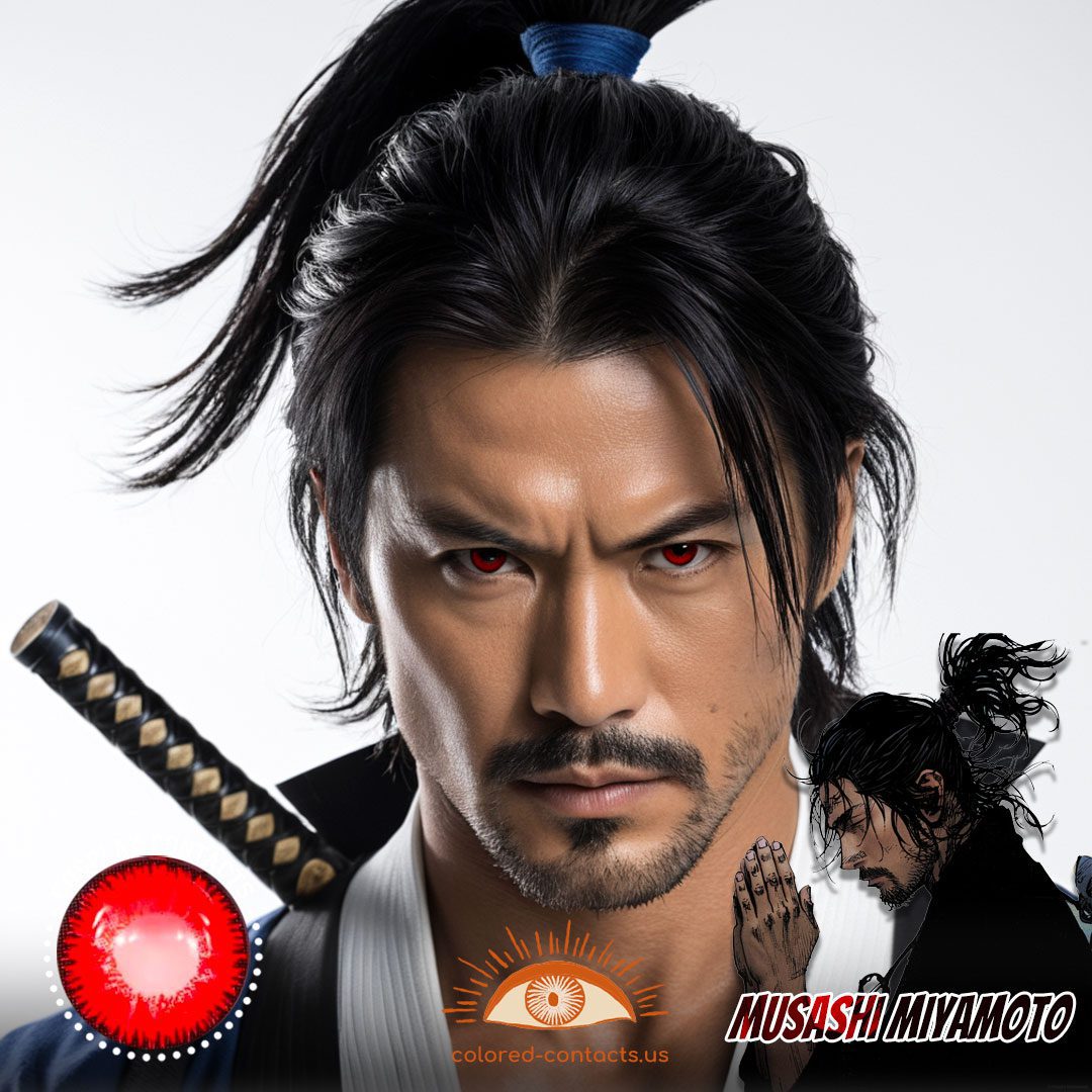 Baki: Musashi Miyamoto Cosplay Red Contact Lenses - image 1