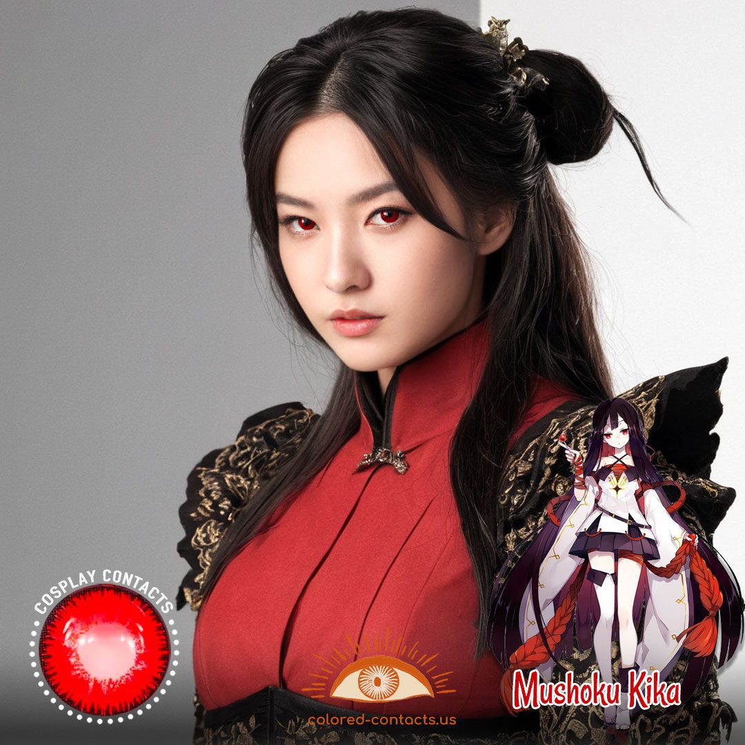 Houkai Gakuen 2 : Mushoku Kika Cosplay Red Contact Lenses - image 1