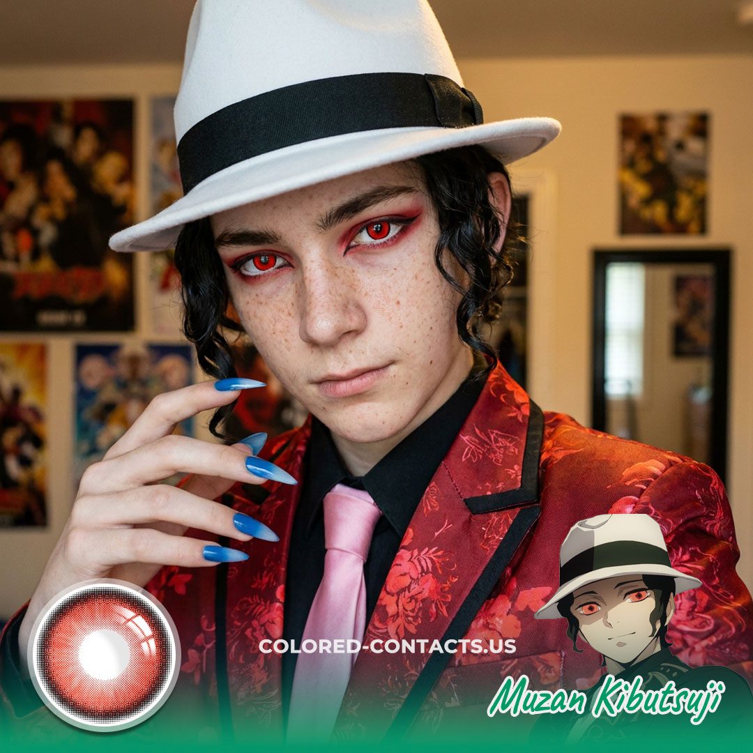 Muzan Kibutsuji Cosplay Contact Lenses - image 1